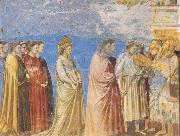 GIOTTO di Bondone The Marriage Procession of the Virgin oil